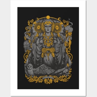 Iberian Hecate gray version Posters and Art